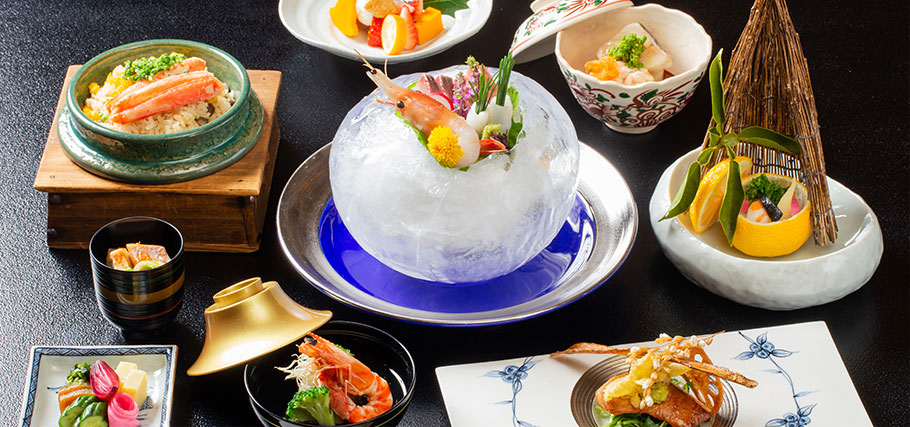 カジュアルに楽しむ、伝統的な会席と和・洋食